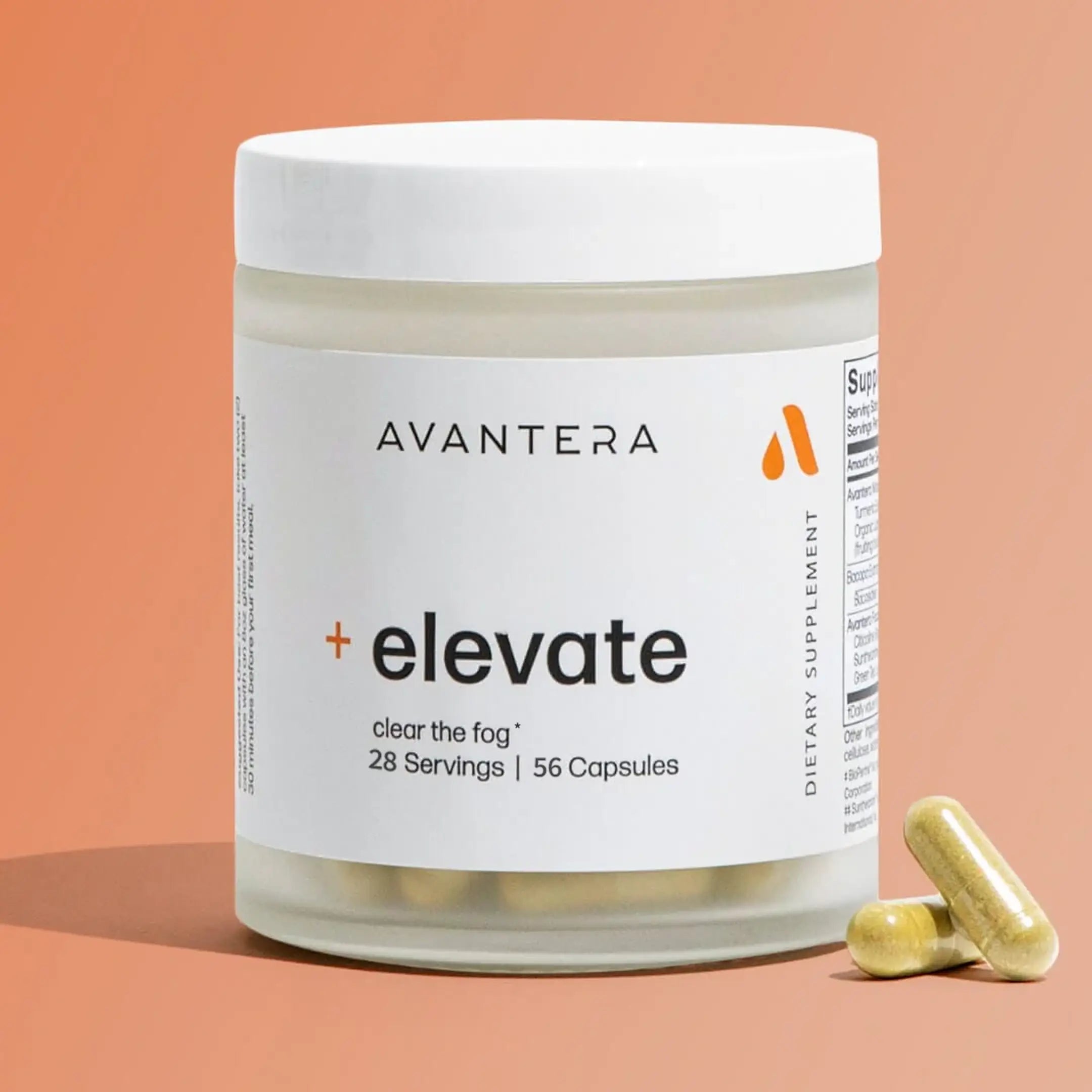 Avantera Elevate Nootropic Brain Supplement – Focus, Memory & Energy Support, No Crash, 56 Count for Men & Women