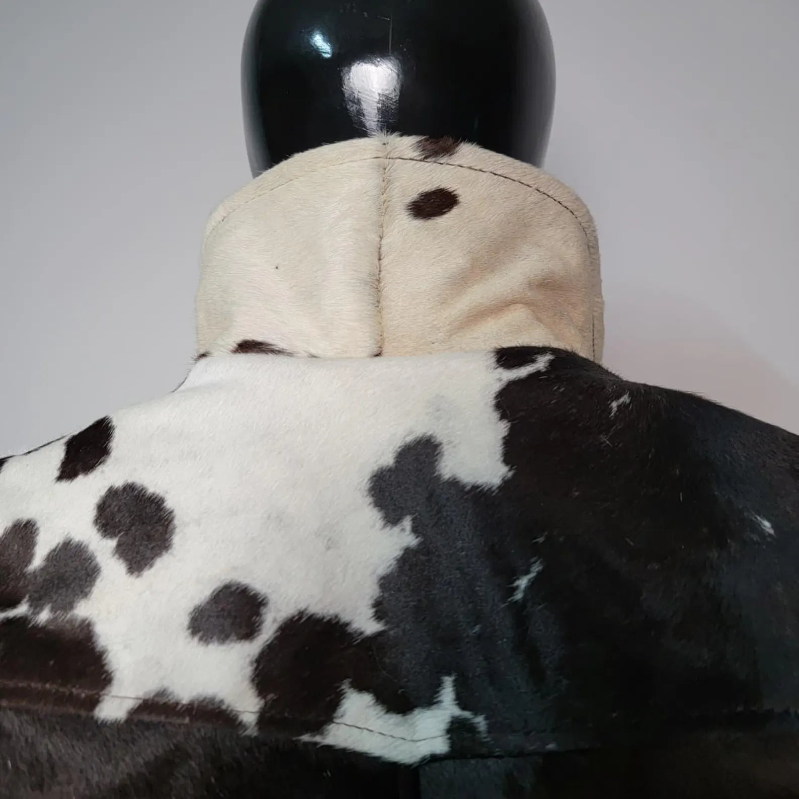 Handmade Brown Cowhide Jacket – Western Hair on Hide Leather Biker Coat for Men