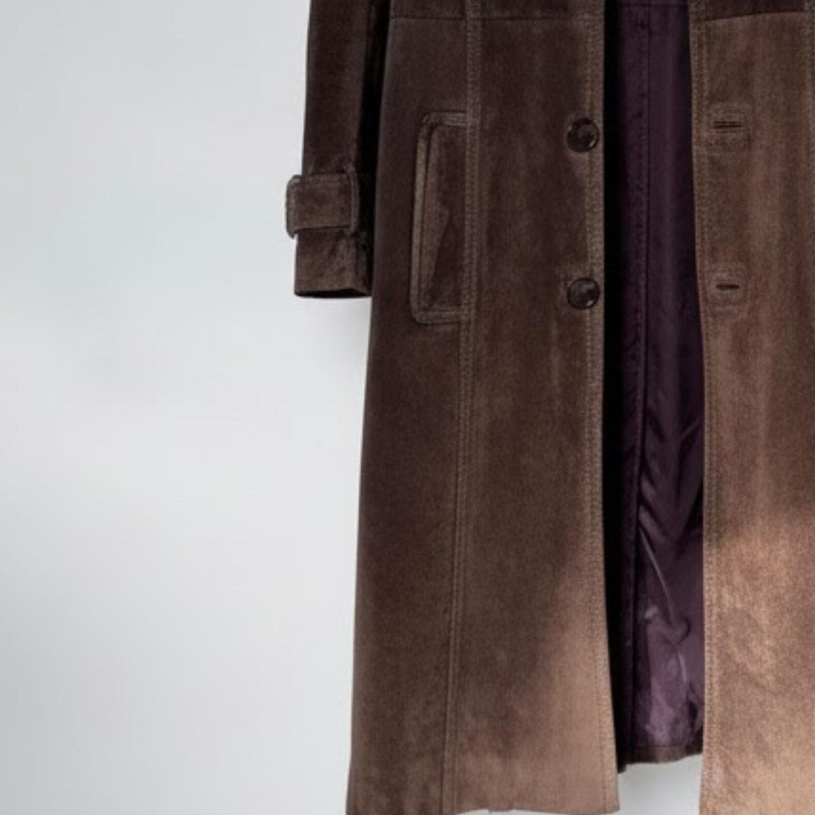 Vintage Brown Suede Coat, Timeless 70s Style Trench for Effortless Fall Fashion