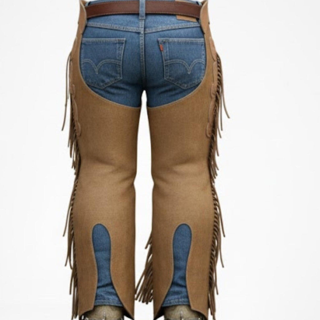 Handmade Suede Leather Chaps – Custom Western Chaps for Rodeo & Riding