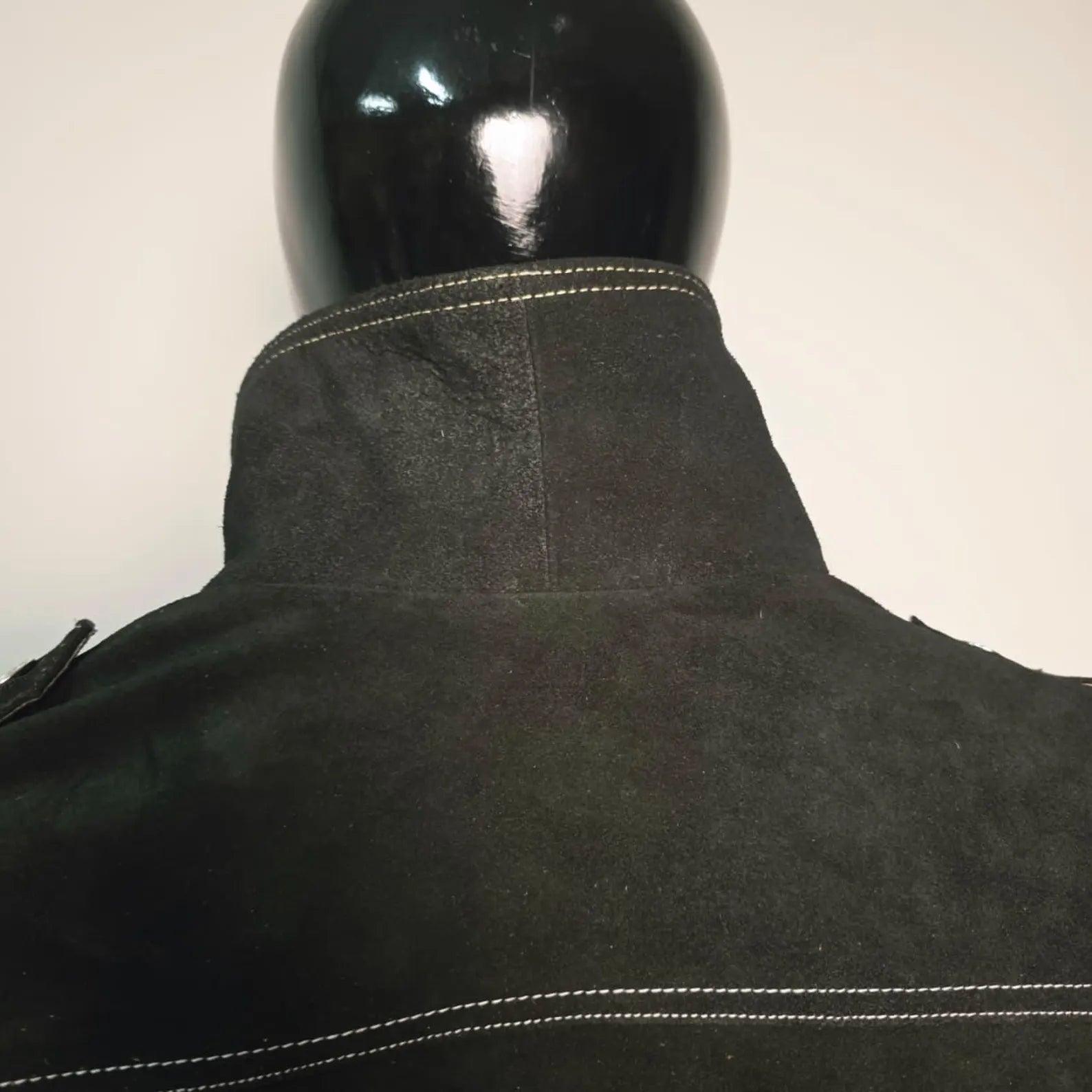 Handmade Black Suede Trucker Jacket for Men, A Classic Vintage Style Coat.