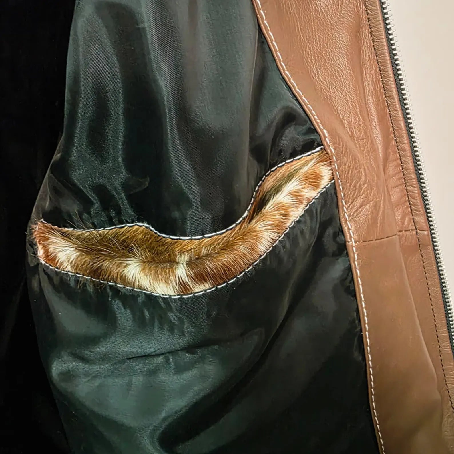 Handmade Brown White Speckled Cowhide Jacket, A Unique Western Hair on Hide Coat