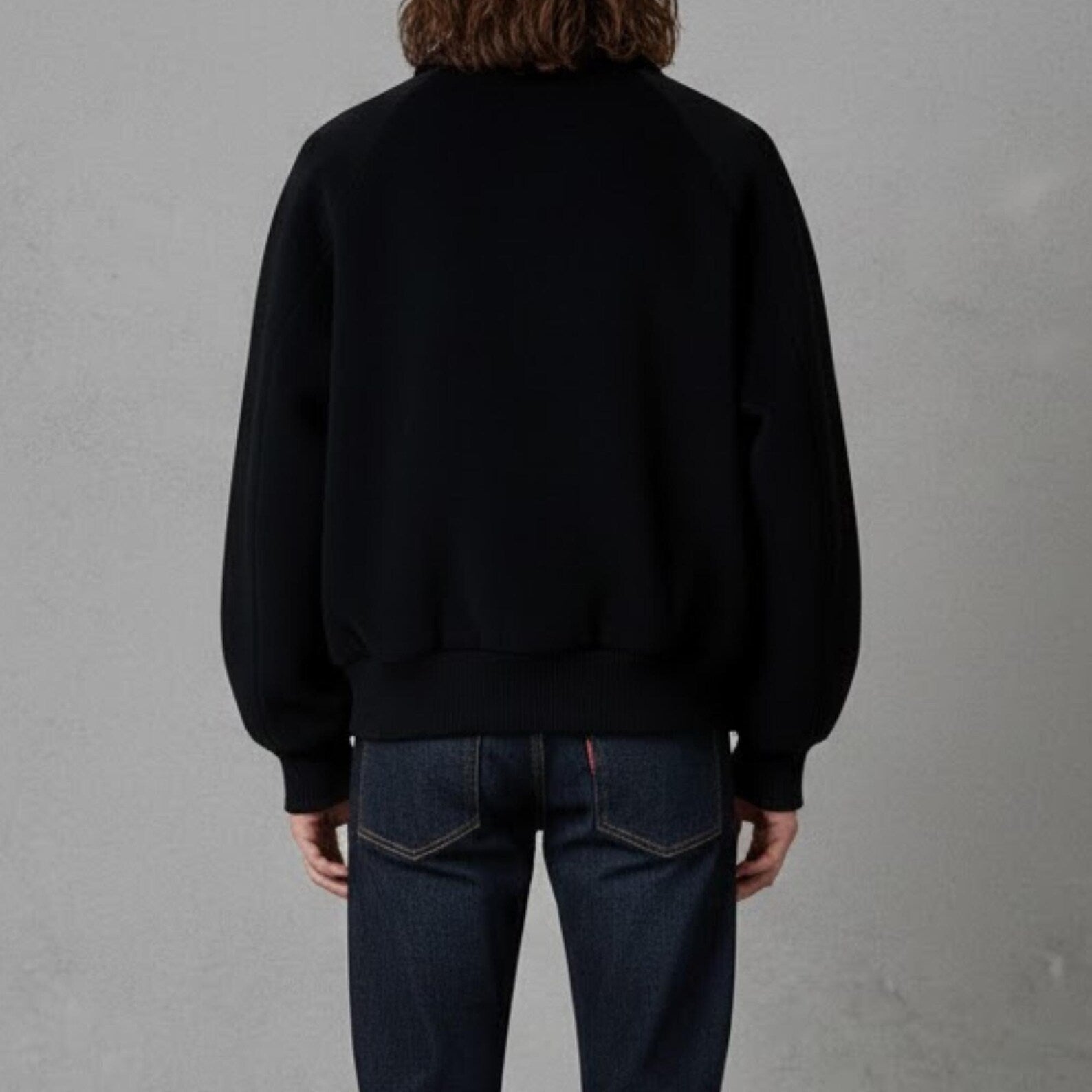 Unique Black Wool Toggle Bomber Jacket – Edgy Streetwear Jacket for Men