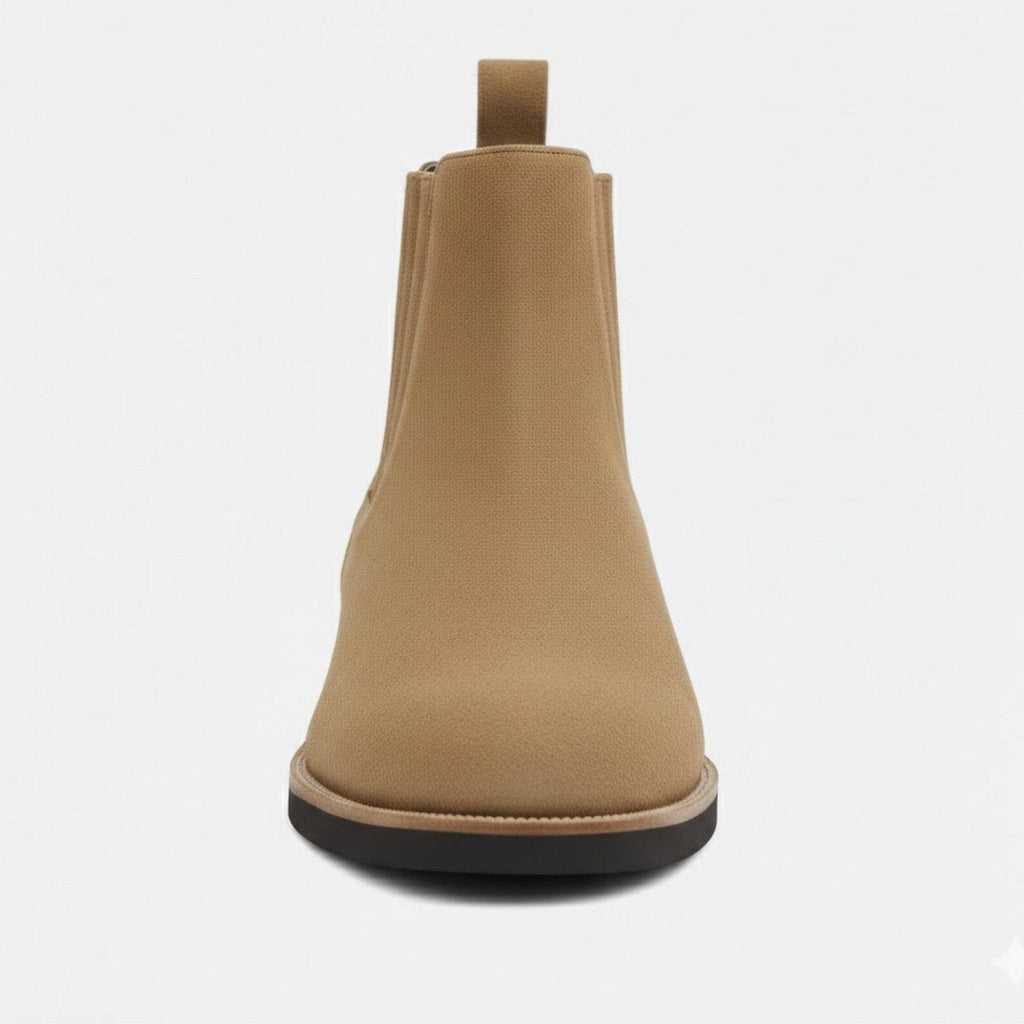 Handmade Tan Suede Chelsea Boot – Mens Casual Ankle Boots for Daily Wear